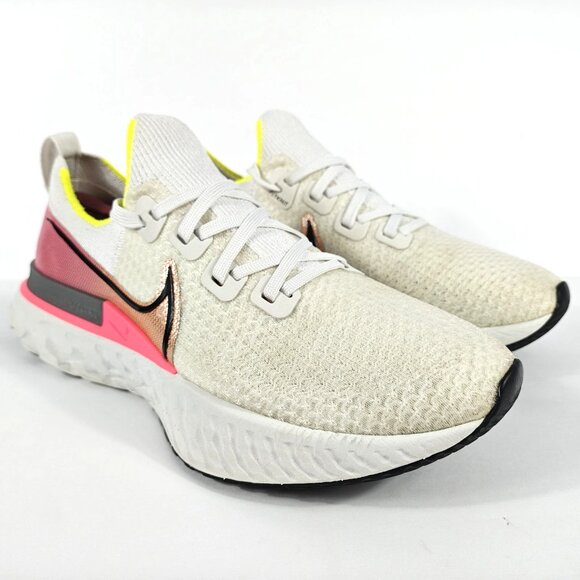 Nike React Infinity Run Flyknit Women's 10 Running Shoes Pink Blast CD4372-004 - Picture 1 of 16